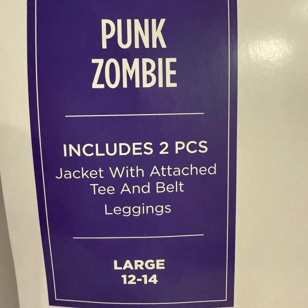 Punk Zombie Kids Costume Set